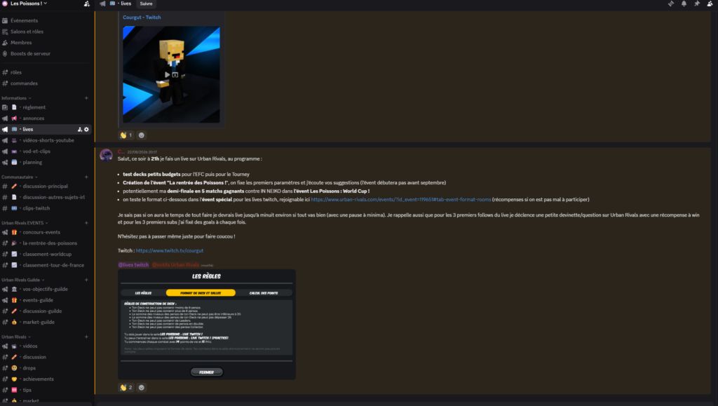 Image discord les poissons