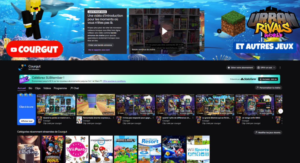 Twitch chaine visu